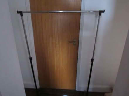 Photo of free Clothing Rail. Black/ Silver. Reg sort, adjustable. (Canonbury N1) #1