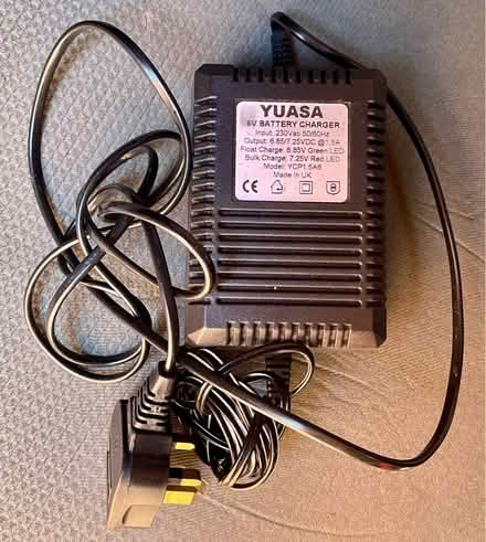 Photo of free Yuasa 6V DC 1.5A battery charger (Glastonbury centre BA6) #1