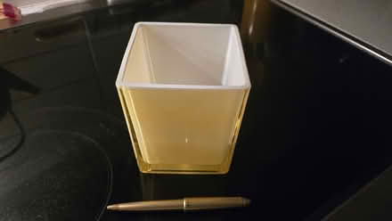 Photo of free Square Yellow Vase (Baseline & Greenbank) #1