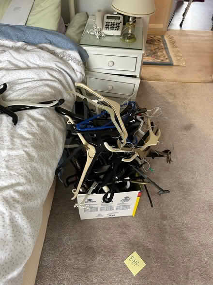 Photo of free Large box of assorted coat hangers (Bramhall SK7) #1
