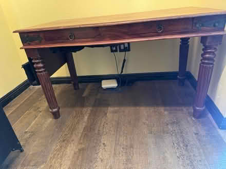 Photo of free Desk with drawers and keyboard tray (Clayton) #3