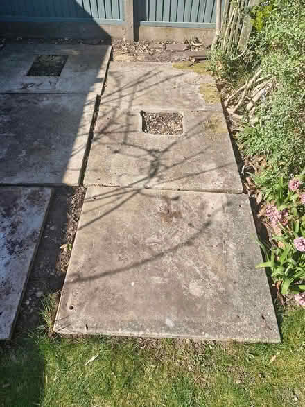 Photo of free 6 large heavy concrete flat slabs (Titchfield Common PO14) #2