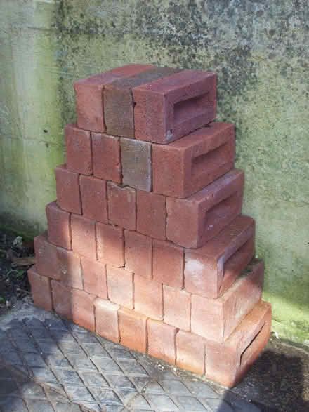 Photo of free 33 little 'house' bricks (Prestbury GL52) #1