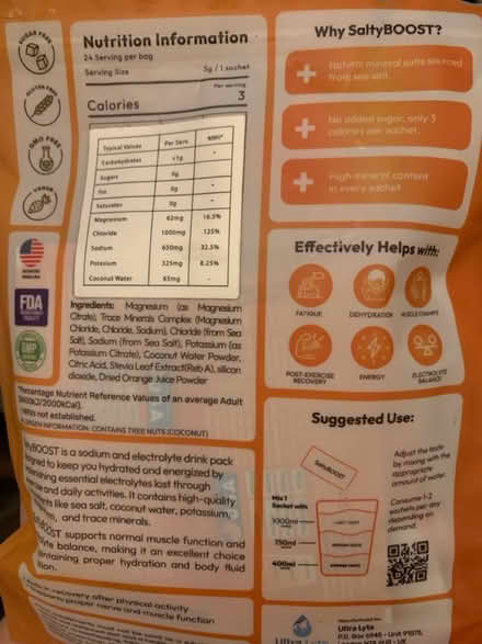 Photo of free Salty orange electrolyte drink (AL2) #2