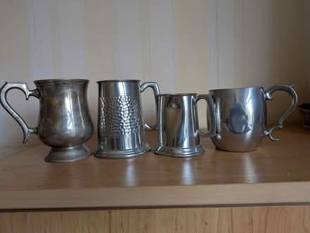 Photo of free 4 Pewter Tankards (Farnham GU9) #1
