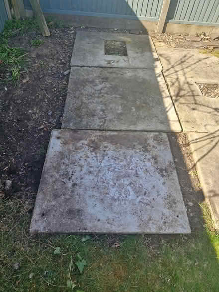 Photo of free 6 large heavy concrete flat slabs (Titchfield Common PO14) #1