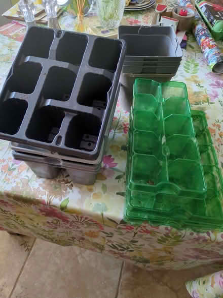 Photo of free Seed trays and 4 pots if any use to gardeners now the sun s (Presteigne LD8) #1