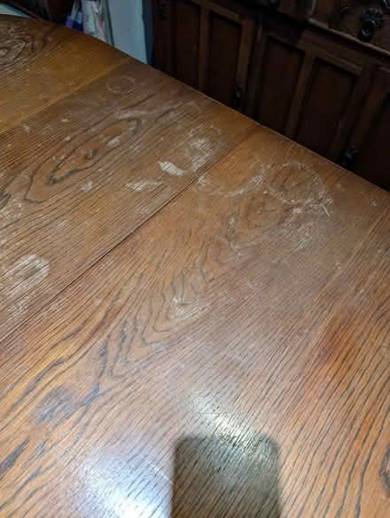Photo of free Extendable solid oak dining table (LS13 Bramley leeds) #2