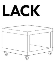Photo of free 2 x IKEA LACK table with wheels (Shirley B90) #1
