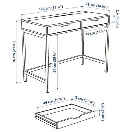 Photo of free White ikea desk (Musselburgh EH21) #2