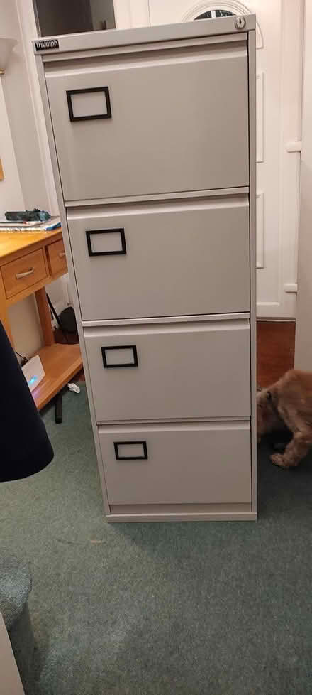 Photo of free 4 drawer metal filing cabinet (Wistaston, Crewe CW2) #2