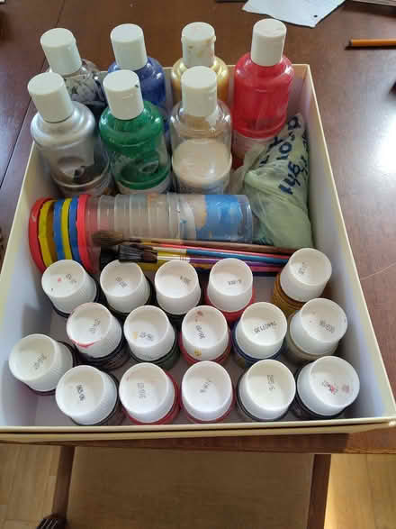 Photo of free Paints, glass paints and brushes (High Heaton NE7) #1
