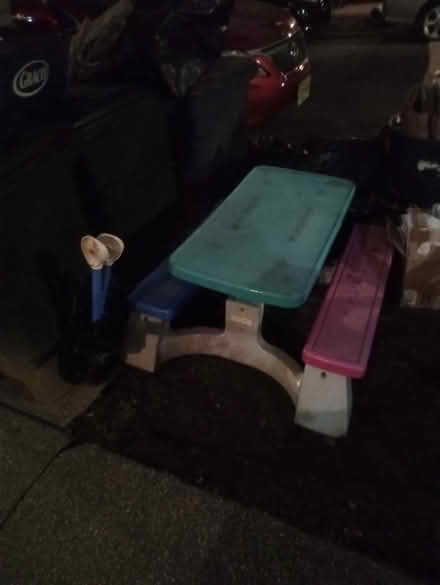 Photo of free Curb Alert-Kid's picnic table,bike+ (Kensington, Brooklyn) #1