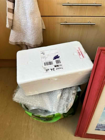 Photo of free Medium sized polystyrene box (Upper Holloway N4) #1