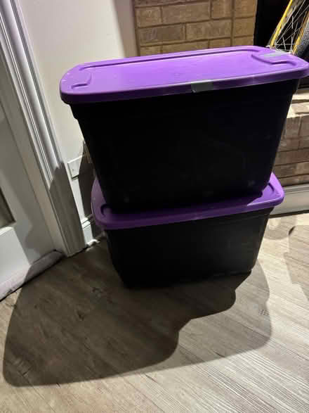 Photo of free Empty storage bins (Dairy Queen devon/Canfield EP) #2