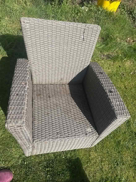 Photo of free Garden armchair and coffee table (Hanworth Park, TW13) #2