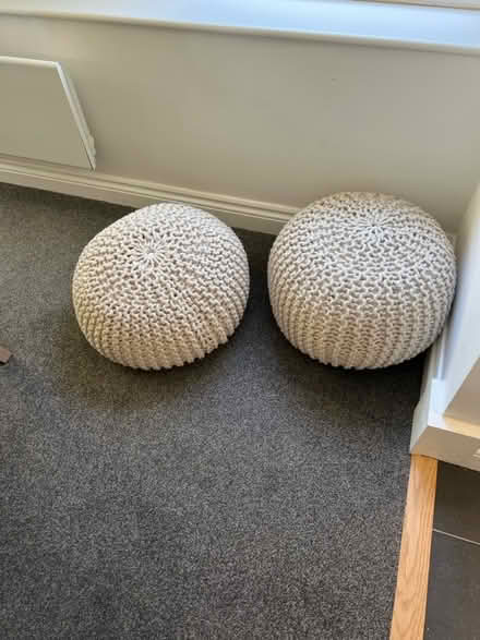 Photo of free 2 foot stools/pouffes (Rugby, Brownsover CV21 1ua) #1