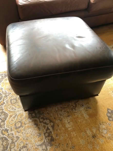 Photo of free Brown leather armchair (Knutsford WA16) #4
