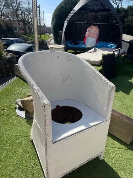 Photo of free Lloyd loom chair (Markfield LE67) #1