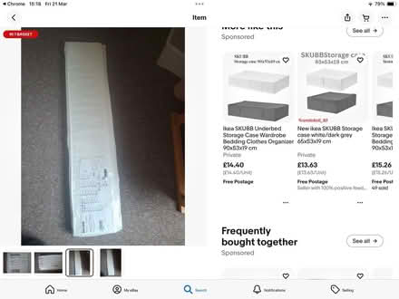 Photo of free IKEA SKUBB - under bed storage (Fareham PO16) #4
