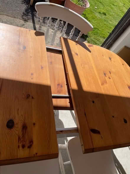 Photo of free Pine dining table and five chairs (Earnley PO20) #3