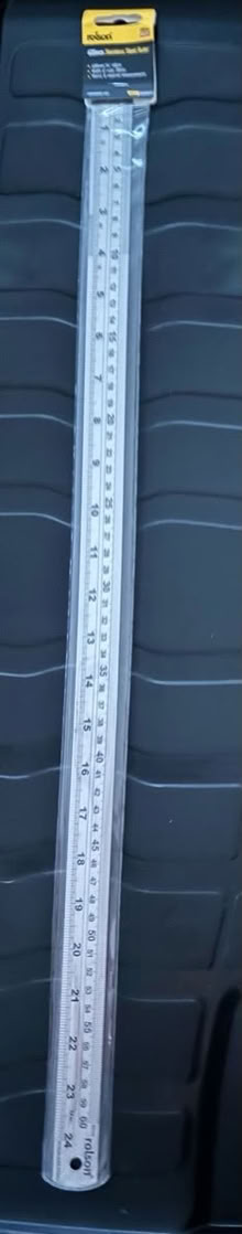 Photo of free Rolson Stainless Steel 60cm ruler (Castle, CW8) #1