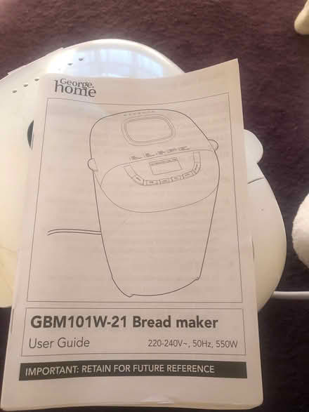 Photo of free Bread Maker (Hertford SG14) #3