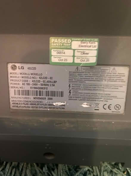 Photo of free LG tv and dvd player (Emerson valley mk4) #4
