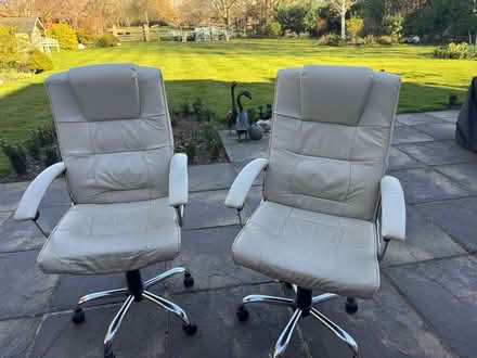 Photo of free Cream office chairs (Holyport SL6) #1