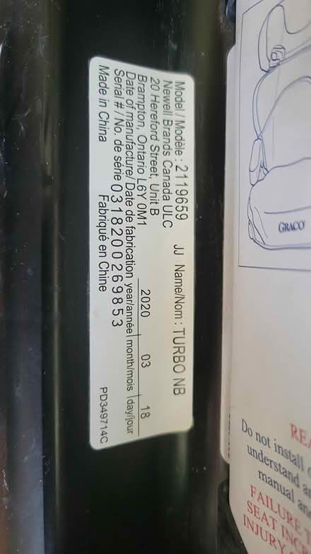 Photo of free Graco booster seat (Manor park) #3