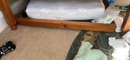 Photo of free Single wooden trundle bed (Crewe CW2) #1