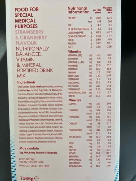 Photo of free Unopened Protein/Carb Smoothie (Turnpike Lane) #2