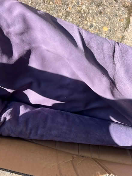 Photo of free Purple leather for upholstery or craft (Molesey KT8) #2