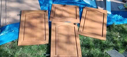 Photo of free 5 x wooden kitchen cabinet doors (Rakegate Estate WV10) #1