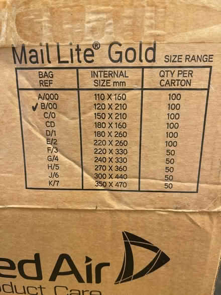 Photo of free Approx 90 jiffy bubble postal bags (Crouch End / Stroud Green N8) #3