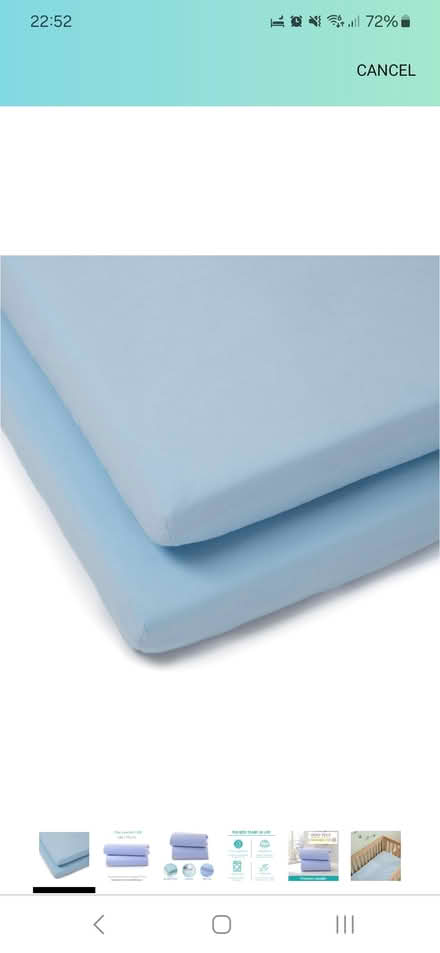 Photo of Cot sheets and mattress protector (Bishops Stortford CM23) #1