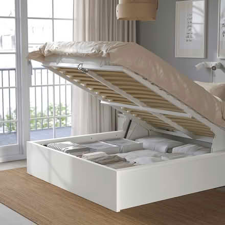 Photo of free Ikea storage bed Queen size - white (1533 Templeton Pl) #1