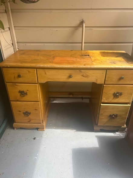 Photo of free Old desk - real wood (Cupertino) #1