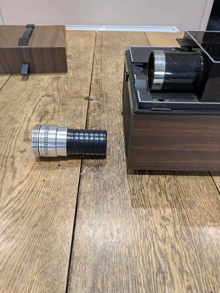 Photo of free Vintage Bell & Howell slide cube projector 981QZ with spare (Finstall B60) #2