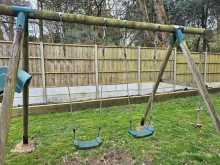Photo of free Childrens playframe slide/swings (no poles as too rotten) (Rednal B45) #2