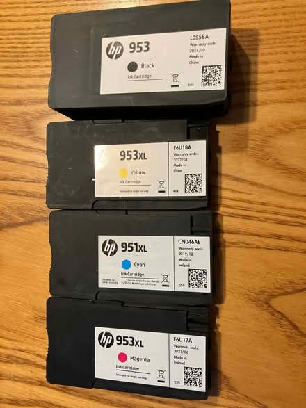 Photo of free HP 953 ink cartridges (Lamorbey DA15) #1