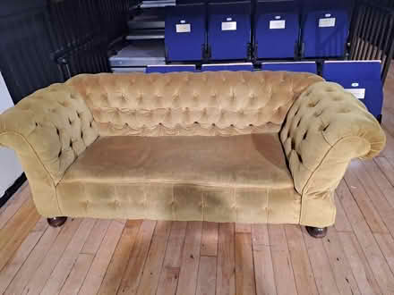 Photo of free Sofa,yellow, reasonable condition. (Wilmslow SK9) #1