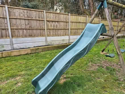 Photo of free Childrens playframe slide/swings (no poles as too rotten) (Rednal B45) #1