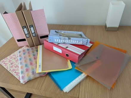 Photo of free retro style files, folders, clear pockets, ringbinders (North Road) #1