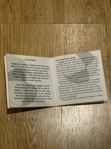 Photo of free Mini juggling manual (Isle of Dogs, E14) #2