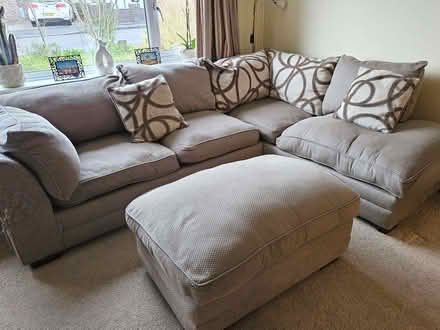 Photo of free Corner Sofa and Pouffe (Trowbridge BA14) #2
