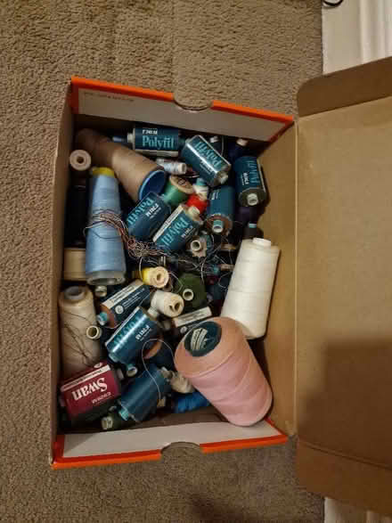 Photo of free Box of Sewing thread (Broughton Park M8) #1