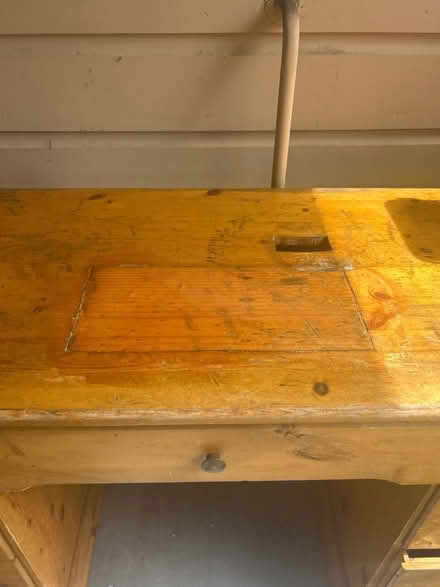 Photo of free Old desk - real wood (Cupertino) #2