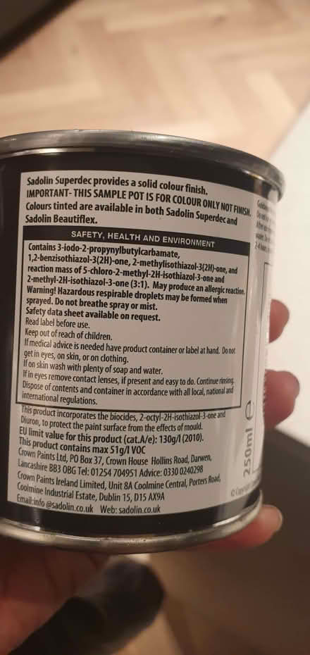 Photo of free Exterior Paint - 250ml (Raynes Park SW20) #1