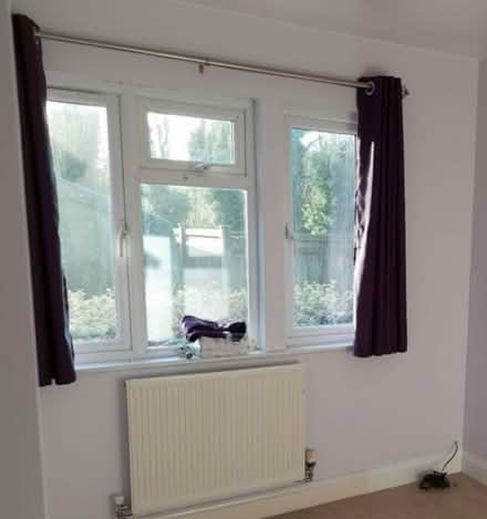 Photo of free Purple Blackout curtains and poll (BR6) #4